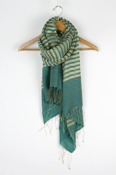 Priya Scarf-Teal Green