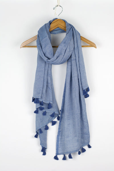 Maya's Delight Scarf-Blue