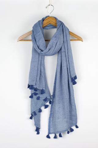 Maya's Delight Scarf-Blue