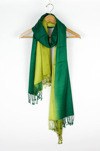 Sitara Scarf-Emerald/Pale Green