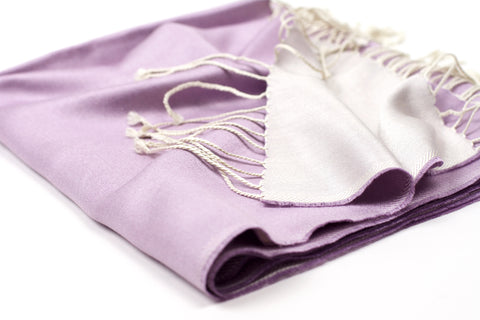 Ena Mina Scarf-Lilac/Ivory