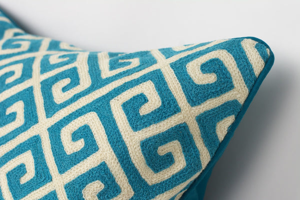 Bhul Bhulaiya Pillow-Turquoise