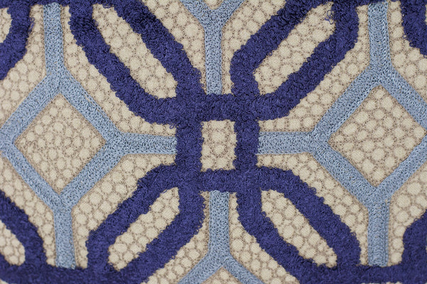 Makrana Pillow-Sapphire & Baby Blue