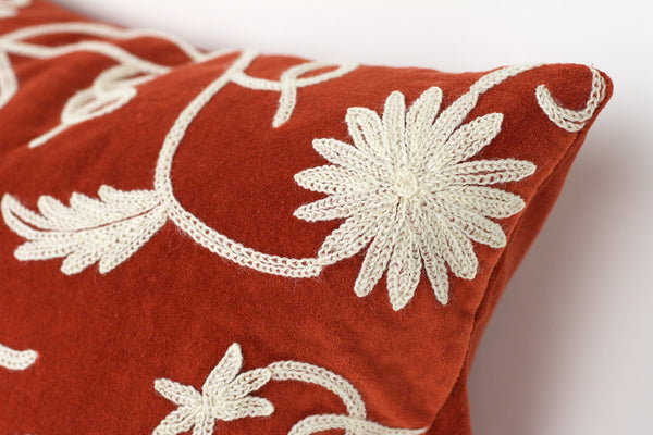 Nubra Pillow-Burnt Orange