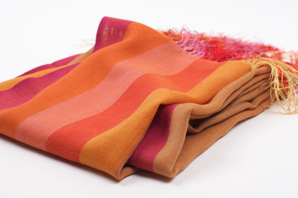 Mala Wool Scarf-Orange