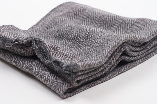 Vijay Wool Scarf-Dark Gray